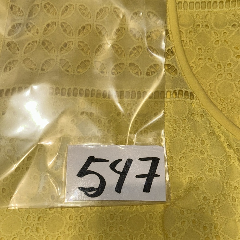 Ann Taylor Embroidered Sleeveless Yellow Dress - Picture 8 of 8